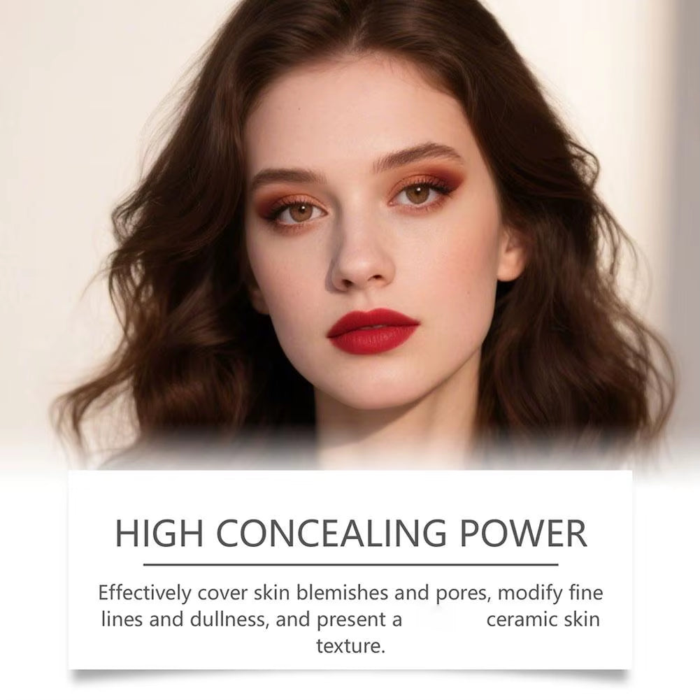 Color Changing Foundation Stick Brightens Concealer Stick Ouble Head with Brush Lightweight Moisturizing Brightening Cosmetics