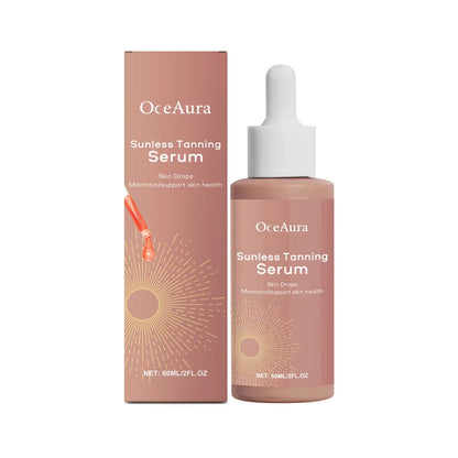 Self Tanning Drops Enhance Skin Melanin Liquid Bronzer Natural Tanner for Body Face Preventing Sunburn Sunless Tanning Products
