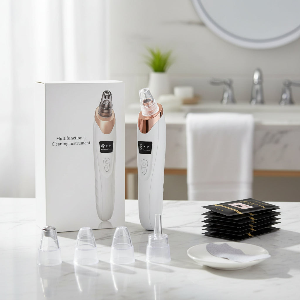 Electric Blackhead Remover Vacuum and Pore Cleaner - Rechargeable Facial Acne Removal Tool