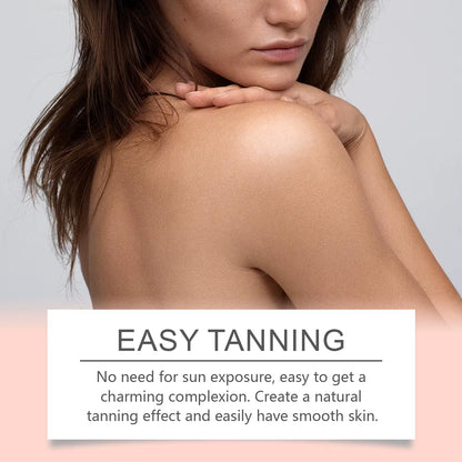 Self Tanning Drops Enhance Skin Melanin Liquid Bronzer Natural Tanner for Body Face Preventing Sunburn Sunless Tanning Products