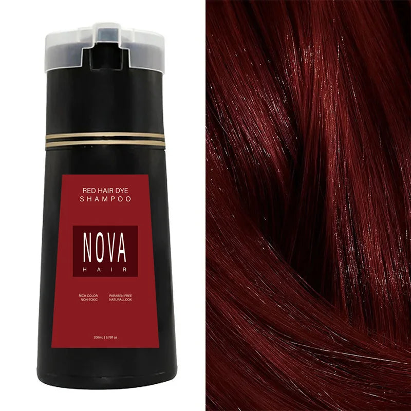 Nova Natural Moisturizing Hair Dye Fluffy Oil Control Smooth Shampoo 3 in 1 Effective Coverage White Hair Dye Hair Care Products