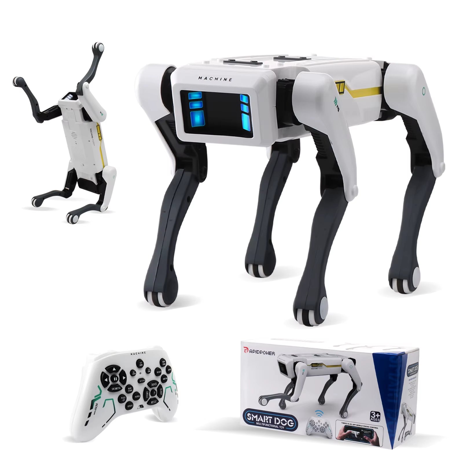 Meet Your New Best Friend: Intelligent AI Remote Control Robot Dog with Voice Dialogue, Singing, and Dancing Features for Kids!