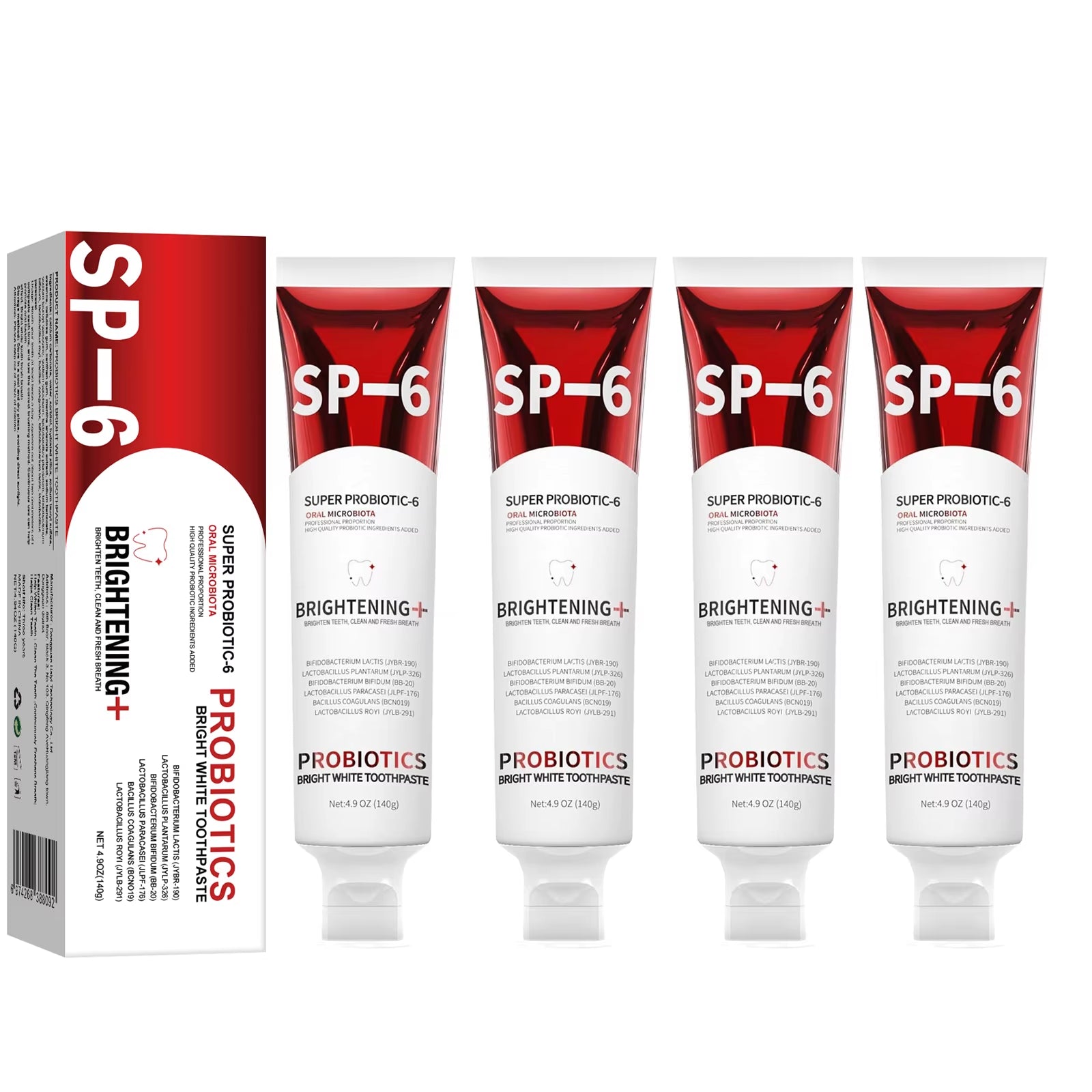 140G SP-6 Probiotic Toothpaste Whitening Tooth Remove Plaque Prevent Dental Caries Oral Hygiene Clean Fresh Breath Gum Oral Care