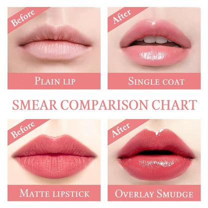 Crystal Flower Jelly Lipstick, Long Lasting Nutritious Lip Balm Lips Moisturizer Temperature Color Change Lip Gloss