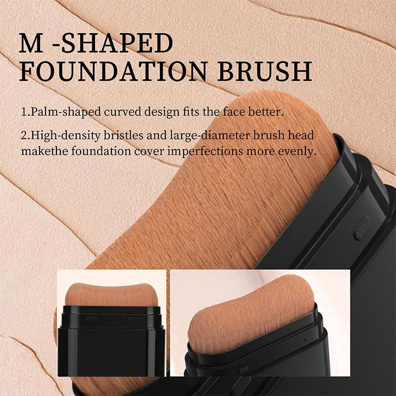 Waterproof Radiant &,Hydrating Flawless Coveragemakeup Tool for Women & Girls,Cosmetic, Moisturizing Solid , Longwearing Water Proof Makeup, Moisturelite Serum Boosted Permanent Foundation Dual-Ended Matte Brownlong-Wear