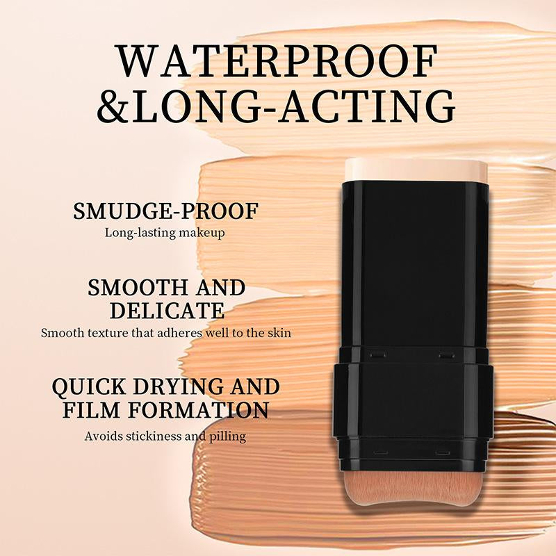 Waterproof Radiant &,Hydrating Flawless Coveragemakeup Tool for Women & Girls,Cosmetic, Moisturizing Solid , Longwearing Water Proof Makeup, Moisturelite Serum Boosted Permanent Foundation Dual-Ended Matte Brownlong-Wear